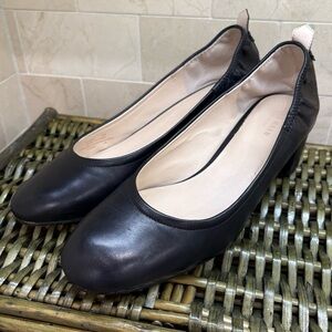 Cole Haan Aviana Black Round Toe Block Heel Career Pumps, Gently Worn, 7.5